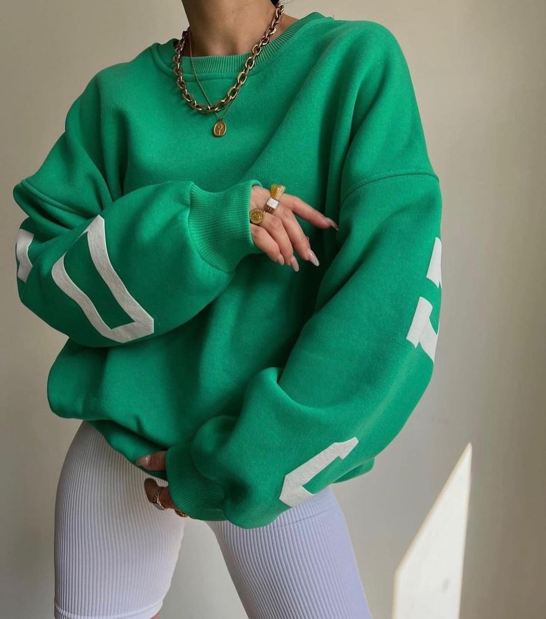 Women's Cozy Printed Thickened Long-Sleeve Sweater