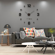 1pc 40-inch Giant Frameless Black Wall Clock, Modern Home Decor, Suitable for Office, Bedroom, Living Room, Kitchen, Home, School Decoration, Holiday Gift, Birthday Gift, Housewarming Gift, Friend Gift, Christmas Gift, Mystery Gift.(no Battery)