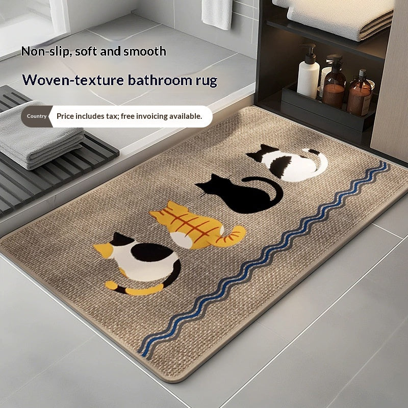 Easy to Maintain Non Slip Linen Woven Printed Pad