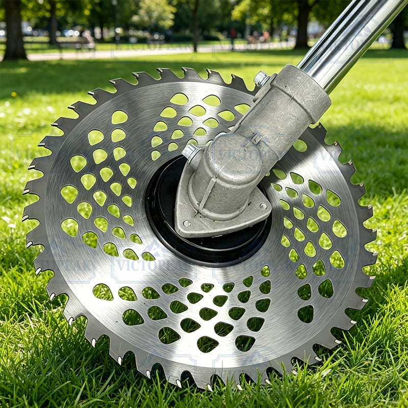 [40-Tooth Alloy Blade] Lawn Mower Blade 230mm*40 Teeth Alloy, Gasoline Lawn Mower Accessories, Trimmer Garden Tool, Lawn Trimmer Parts, 40-Tooth Alloy 230mm Metal Mower Blade