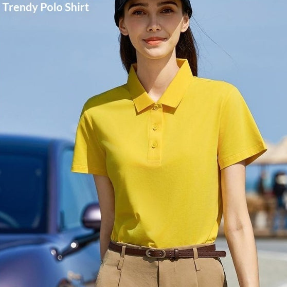 Slim-Fit Short Sleeve Work Shirt with Lapel Collar – Summer Basics
