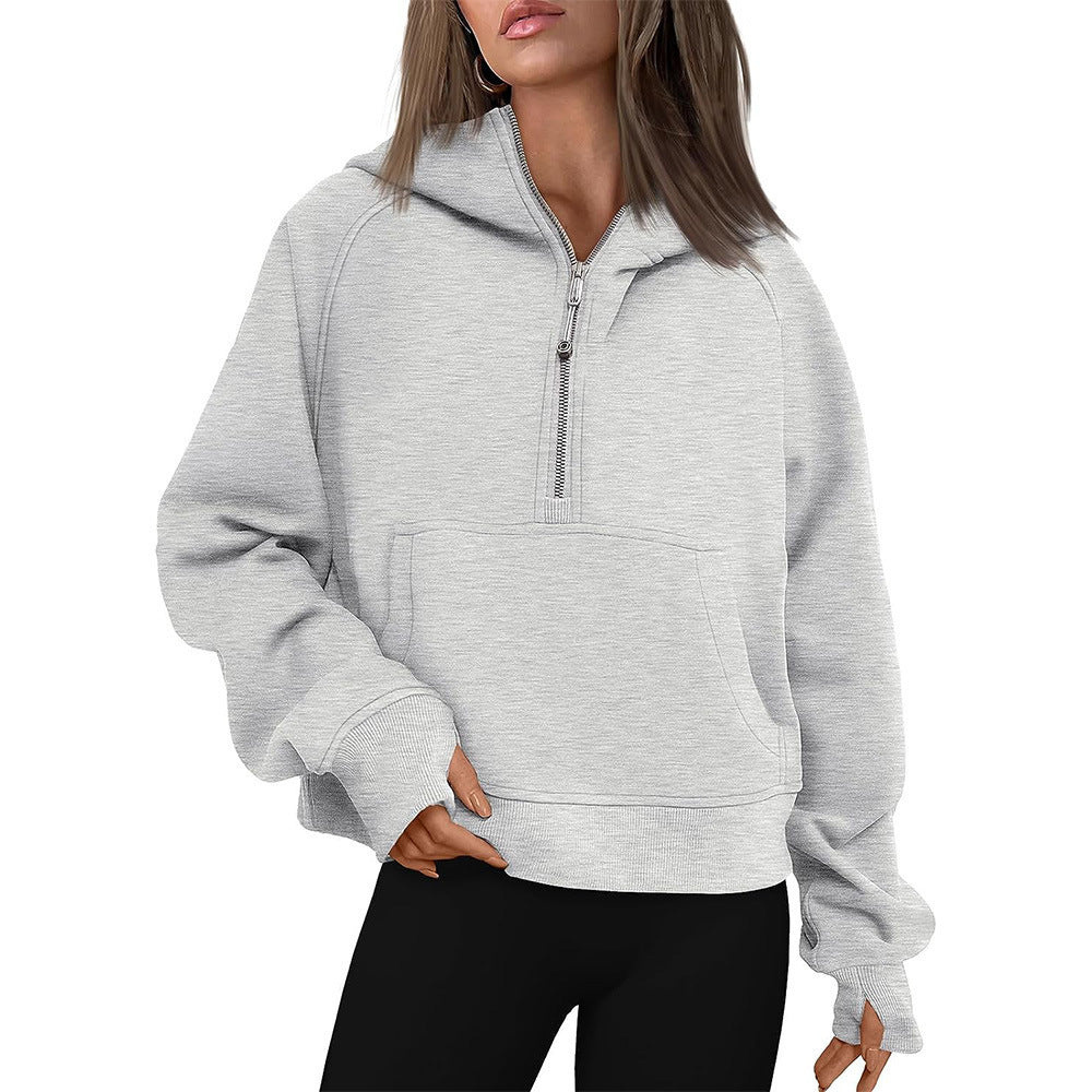 Cozy Fleece-Lined Zip-Up Winter Hoodie