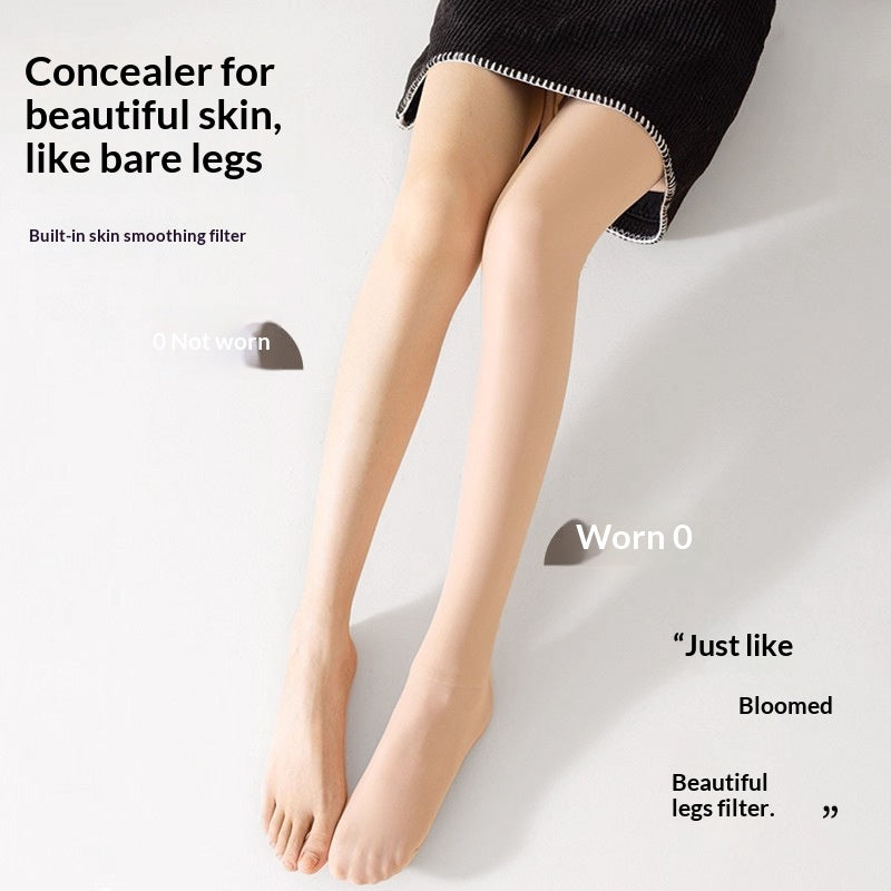 Anti-Slip Fleece-Lined Thick Tights for Ultimate Warmth