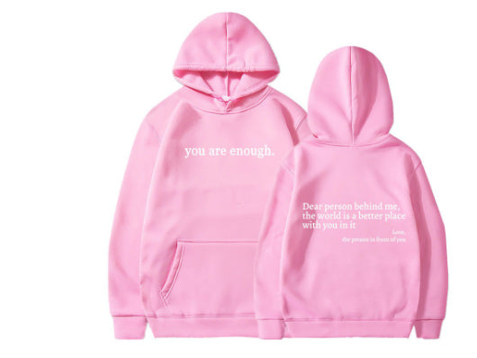 Dear Person Behind Me Positivity Hoodie with Pocket