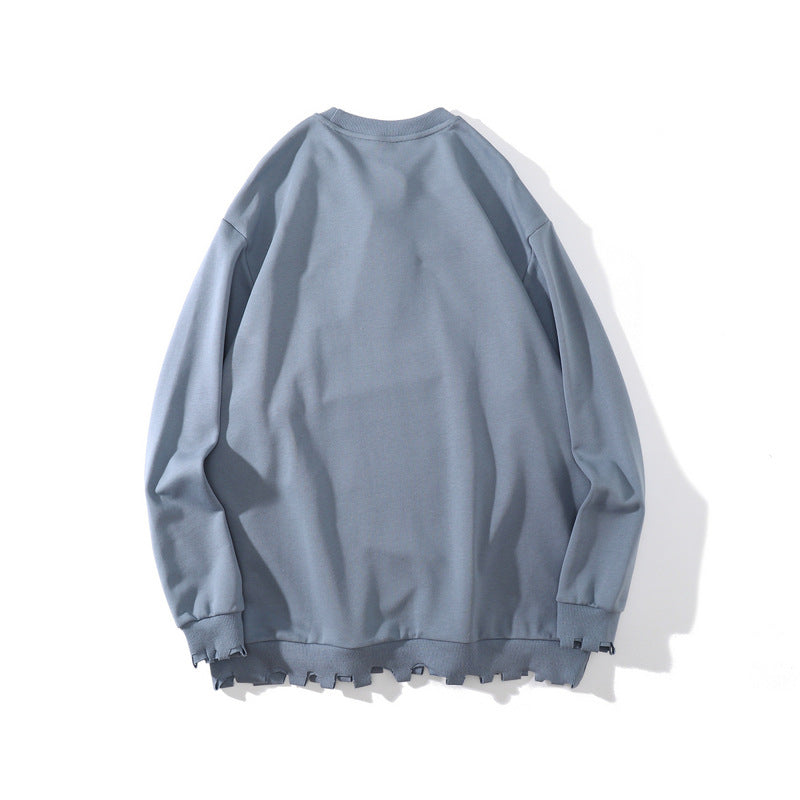 Hip Hop Oversized Letter Print Sweatshirt