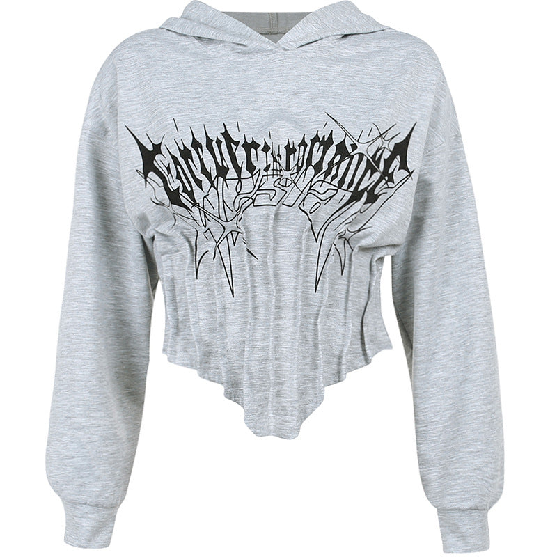 Slim-Fit Belted Hooded Top for Women