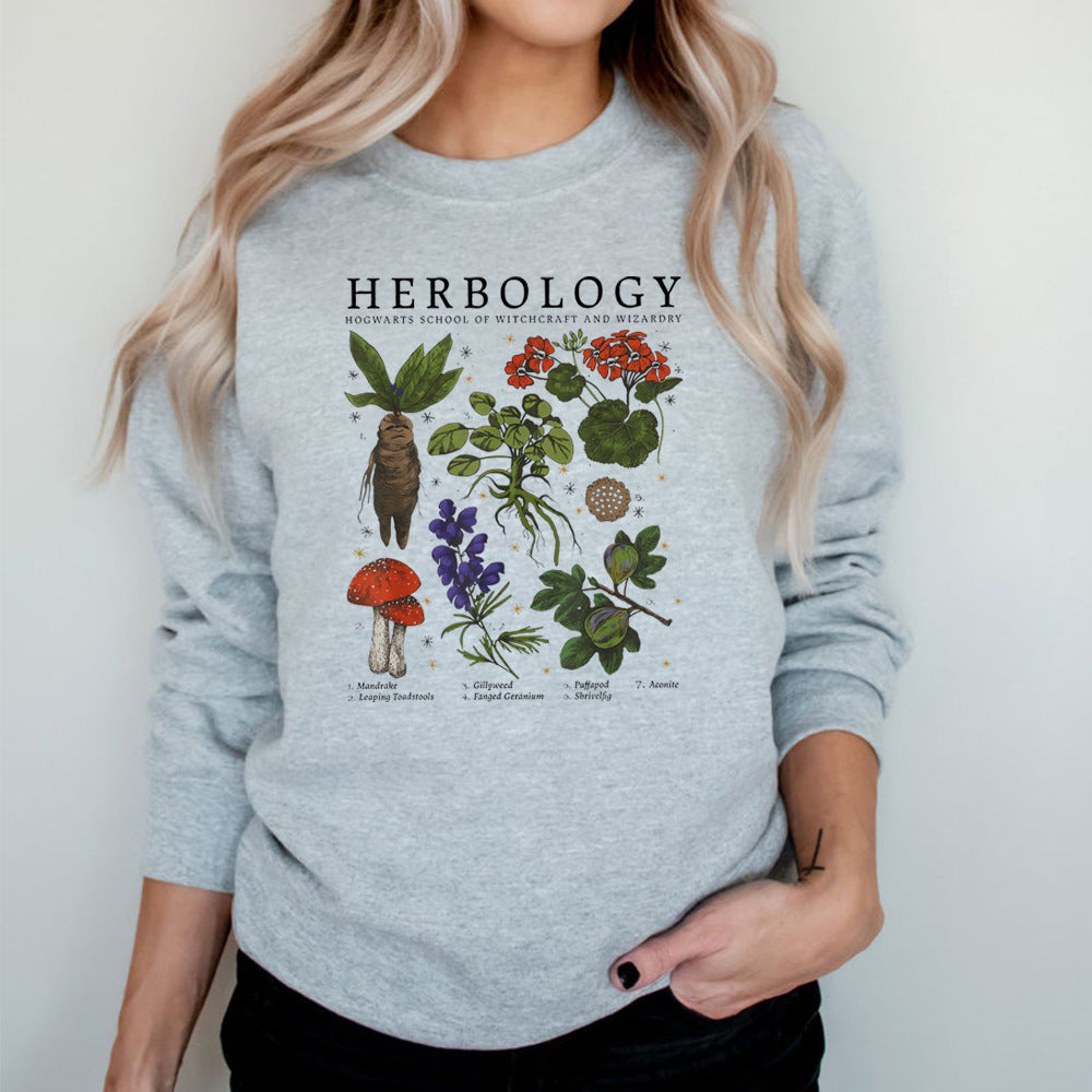 Chic Women's Long-Sleeve Printed Pullover Sweater