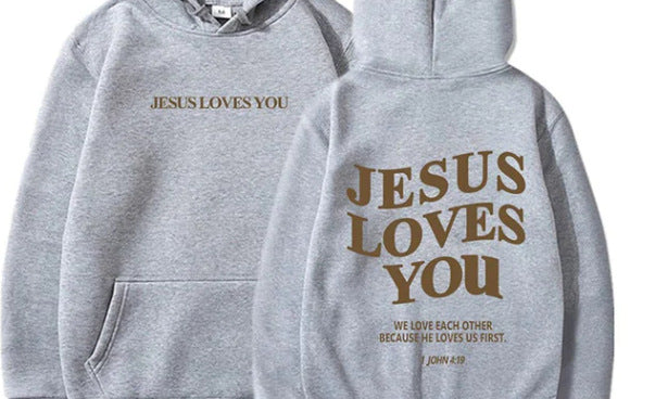 Cozy Streetwear Letter Print Brushed Hoodie with Pocket