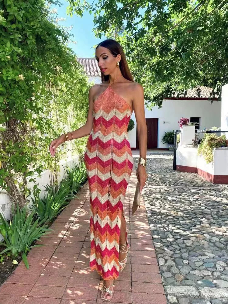 Summer New Arrivals Sexy Women's Laced and Padded Bikini Resort Maxi Beach Long Skirt