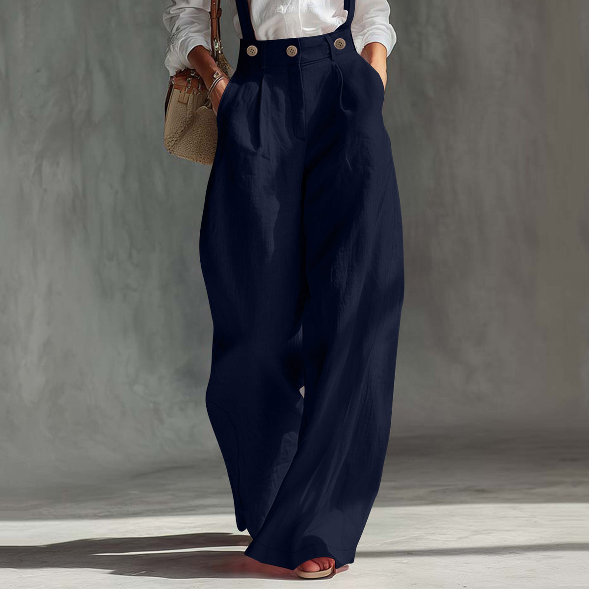 Casual Versatile Wide-Leg Women's Jumpsuit