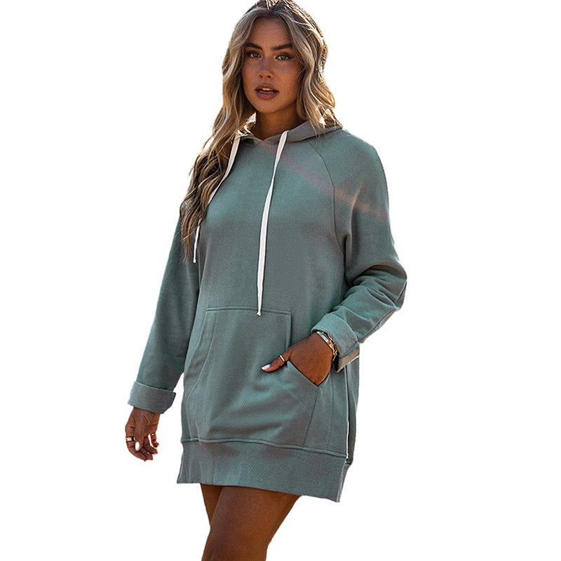 Cozy Solid Color Loose Mid-Length Women's Sweater