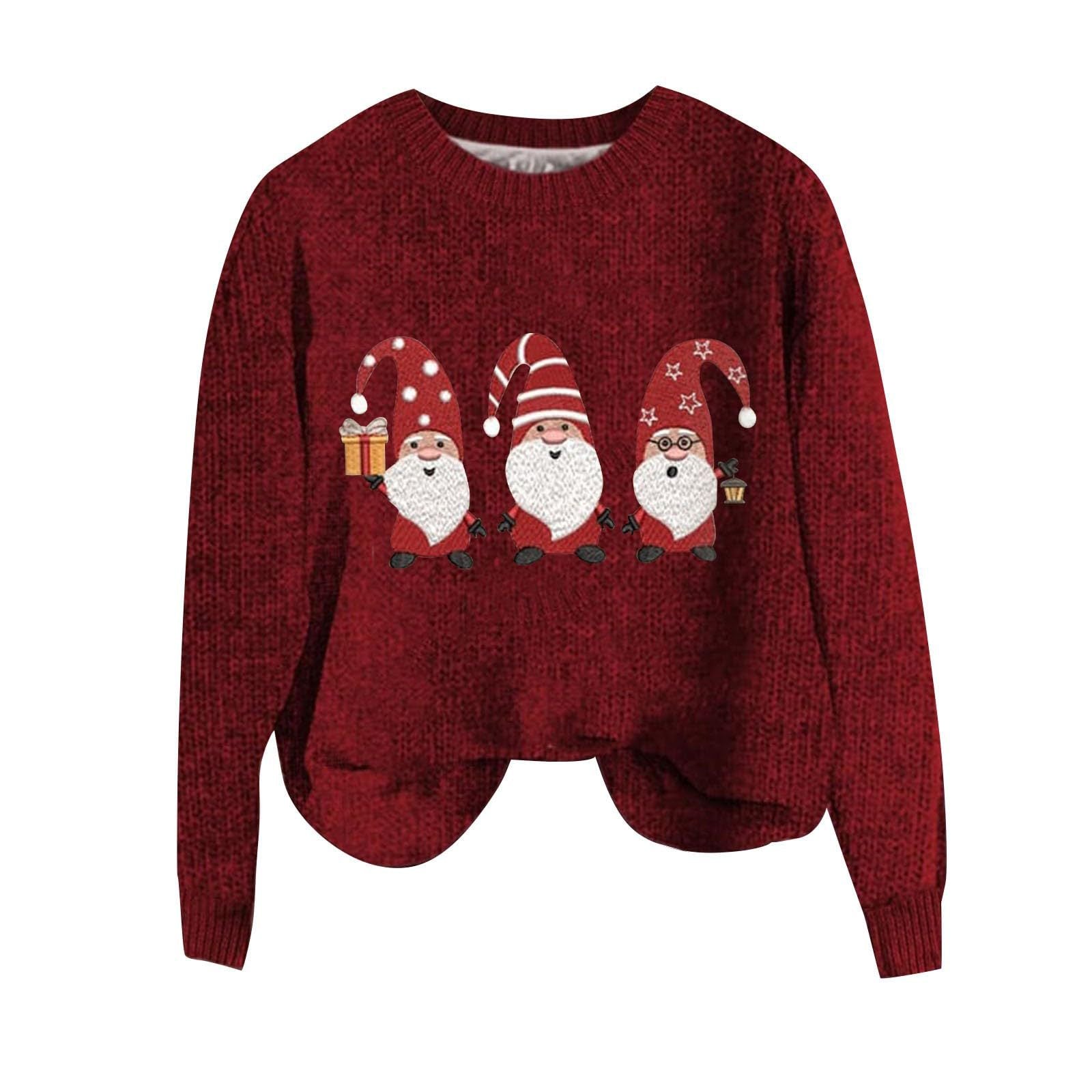 Festive Christmas Loose Crewneck Sweatshirt for Men & Women