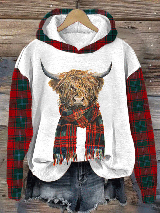 Haunted House 3D Bull Head Graphic Hoodie