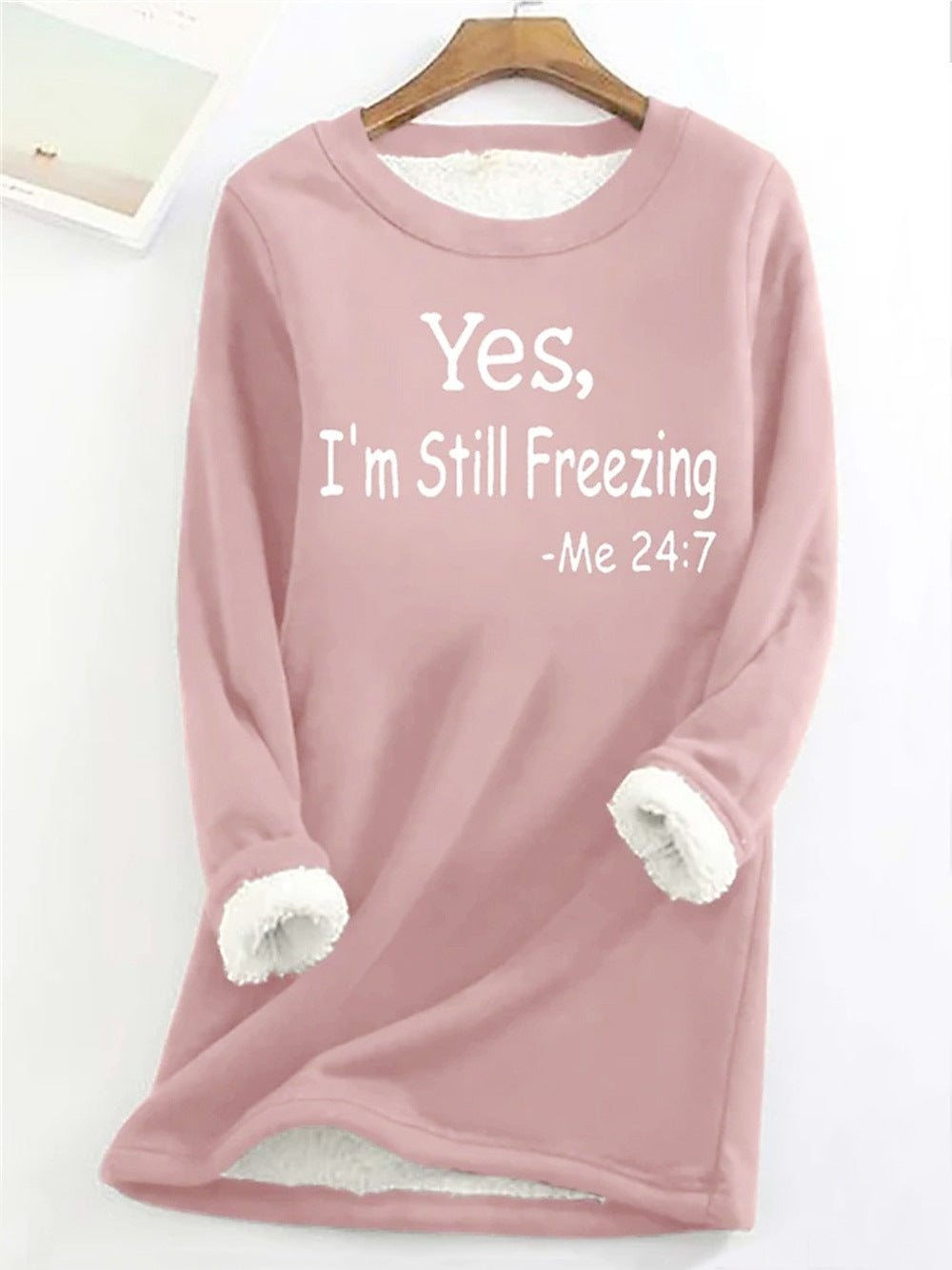 Women's Fleece-Lined Thermal Crewneck Sweater