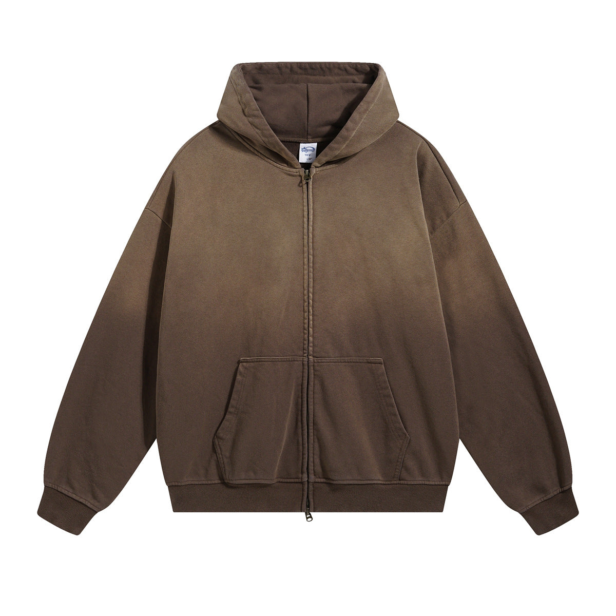 Vintage Washed Unisex Spray-Dyed Cardigan Coat