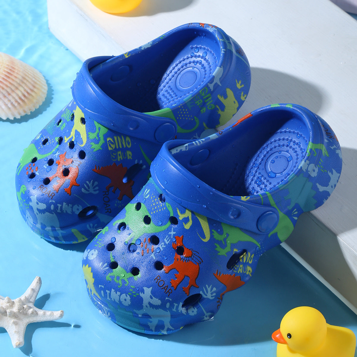 Dinosaur Print Clogs for Boys