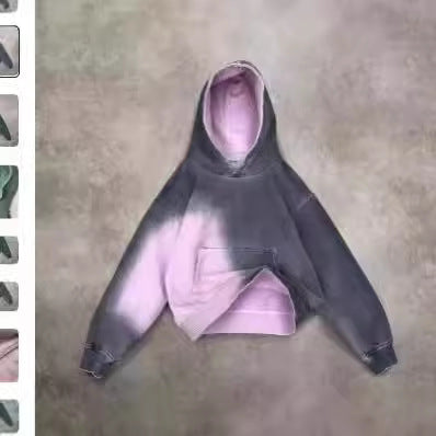 Y2K Harajuku Gradient Gothic Hoodie Pullover