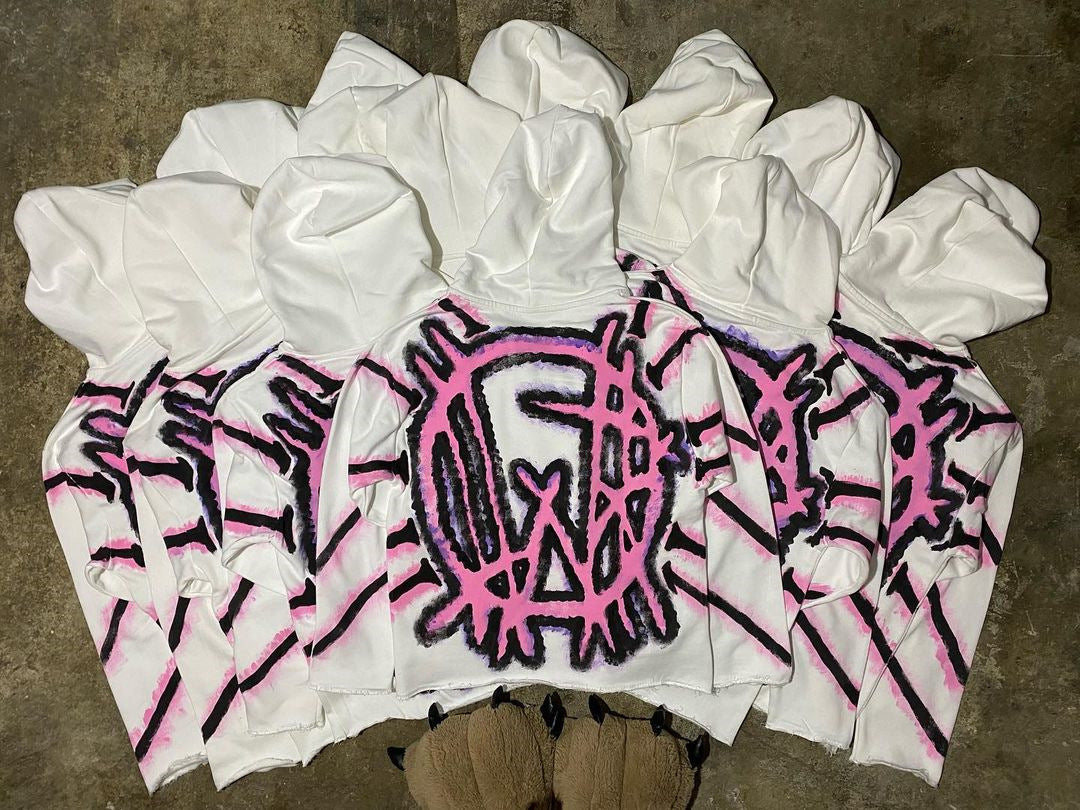 Casual Graphic Print Oversized Long Sleeve Hoodie
