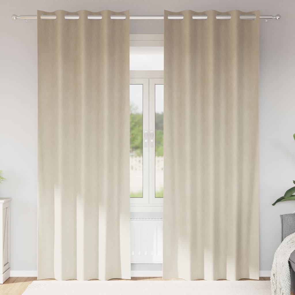 Curtains with Drapes 2 Pcs Velvet