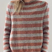 3d Digital Printed Women's Round Neck Sweater Made of Coarse Needle Fabric