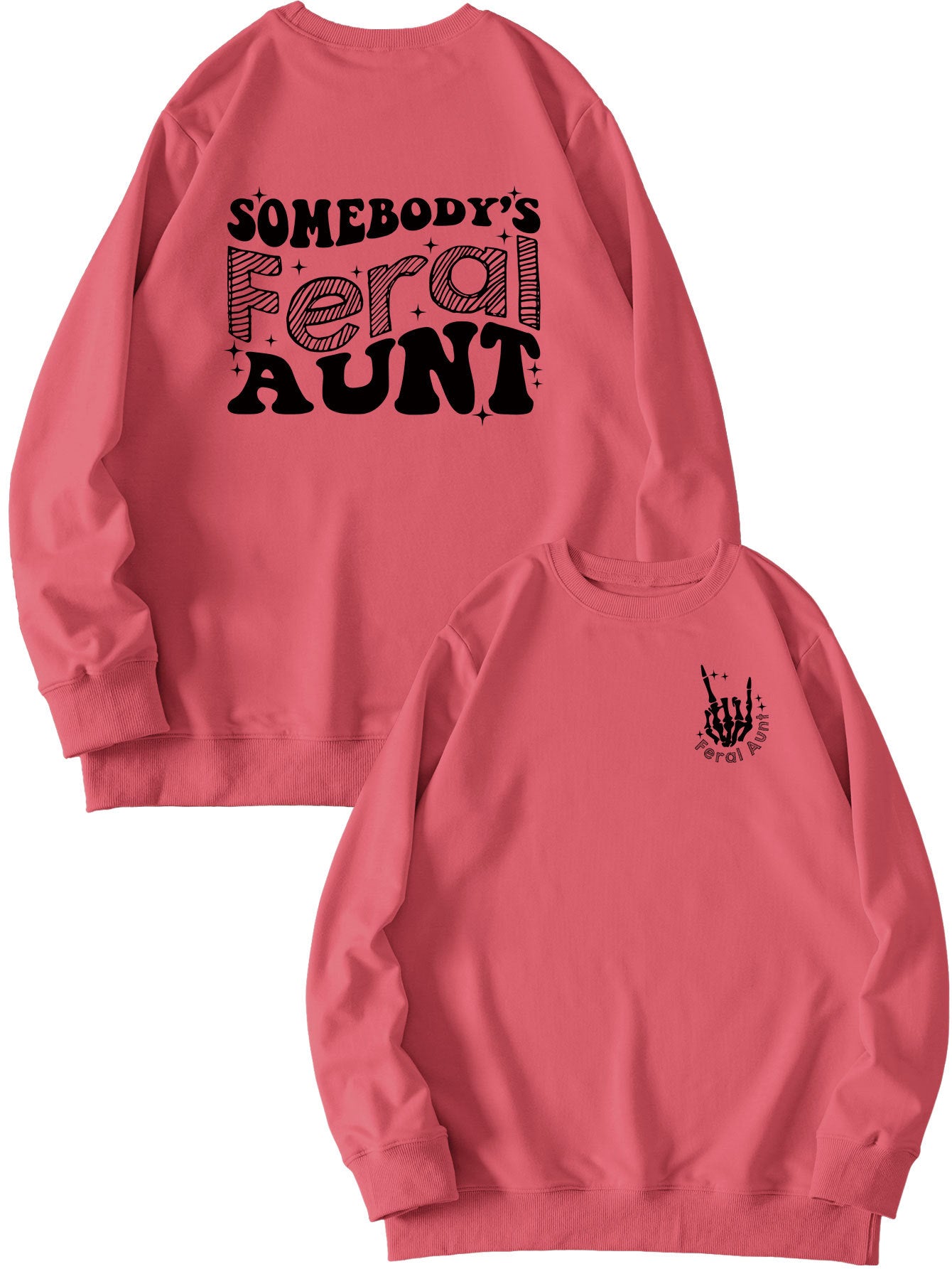Women's Printed Loose Pullover Sweatshirt Street Fashion