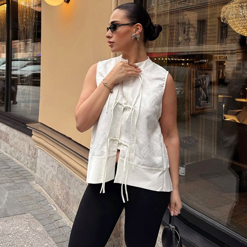 New Style New Chinese-style Fashionable Casual Shirt Top