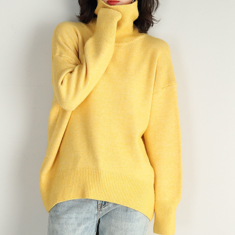 Fallwinter Loose Knit Versatile Classic New-style Womens Sweater