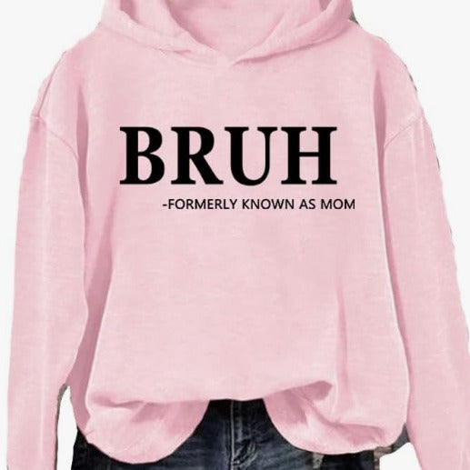 Women's Fashion Printed Casual Hooded Long Sleeve Sweater