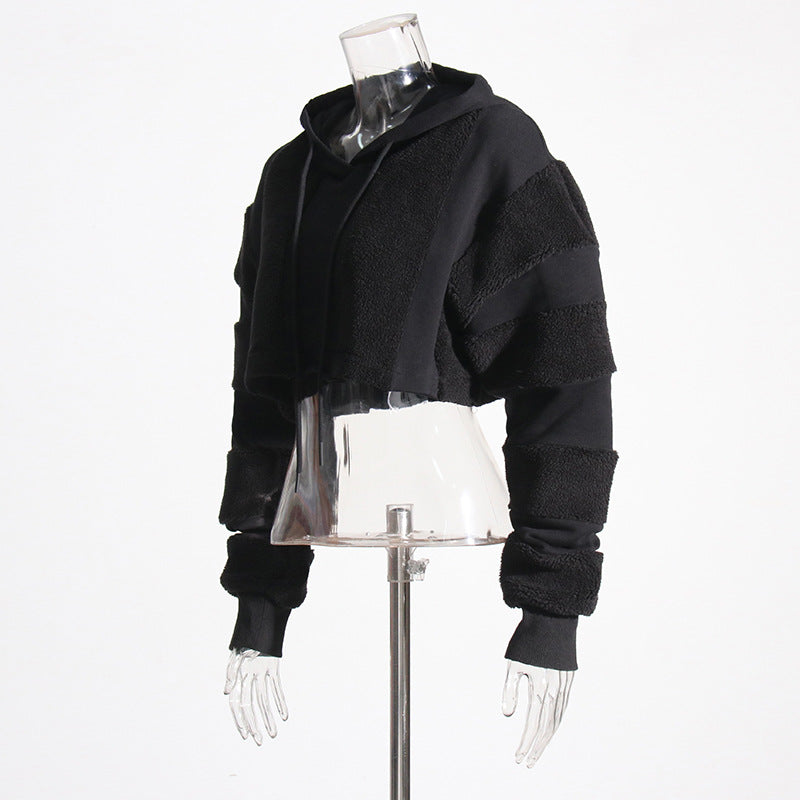 Cozy Lamb Wool Contrast Stitching Casual Sweater