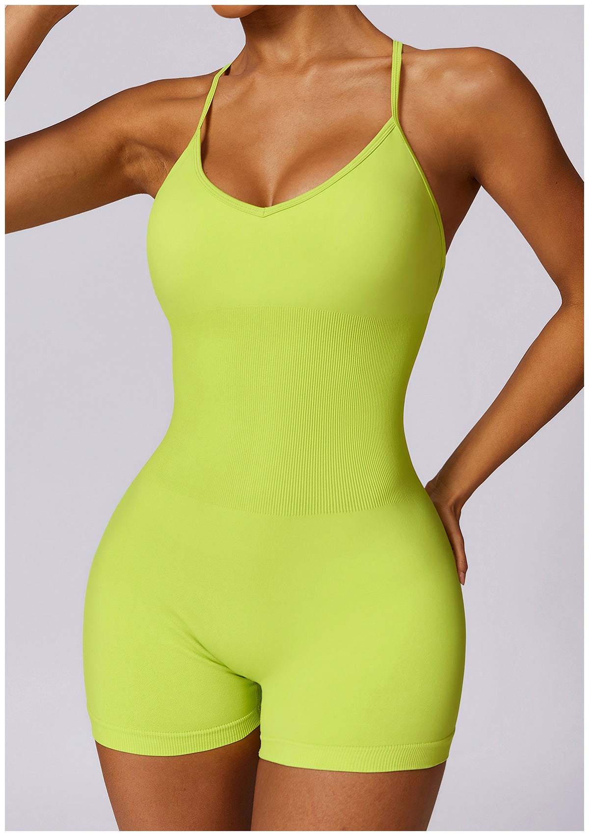 Seamless Hollow-Out Yoga Jumpsuit for Women