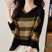 Cozy Oversized Knit Pullover Hoodie for Women