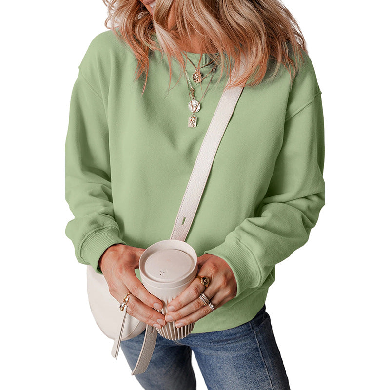 Women's Minimalist Solid Pullover Casual Sweater
