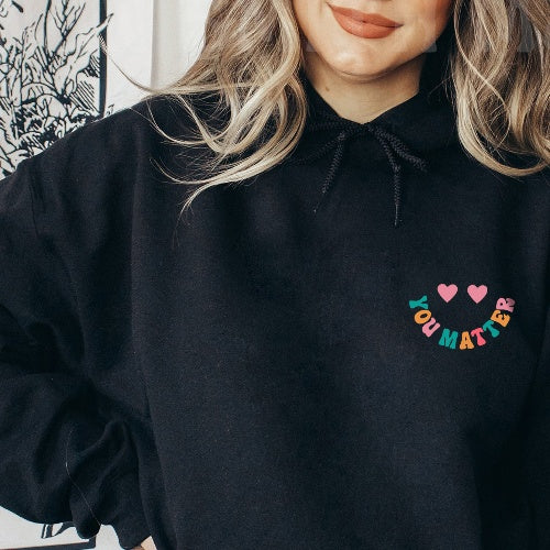 Cozy Oversized Back-Text Hoodie for Women