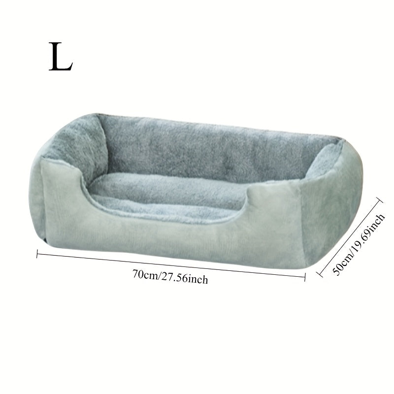 Thickened Warm Dog Bed 1pc Thickened Warm Dog Bed  Soft Comfortable Non-collapse Pet Bed For All Seasons  Medium Small Large Dogs Multi-size Options