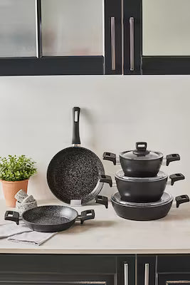 8-piece granite-coated cookware set