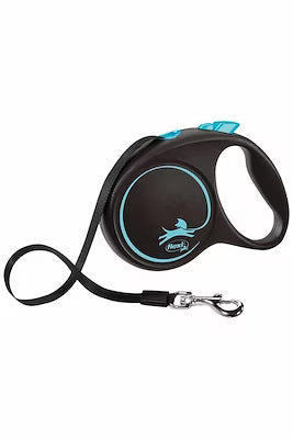 Blue medium automatic dog leash 5 m