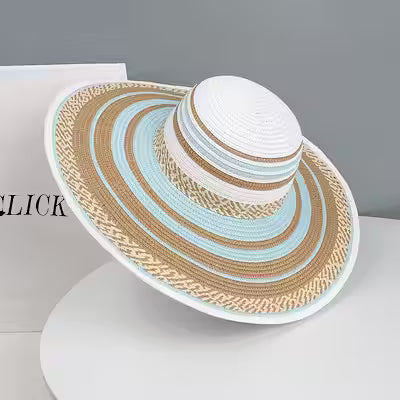 Boho Chic Straw Bag & Hat Set - Perfect for Summer