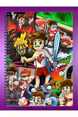 Checkered school notebook A4 size | 10 pack