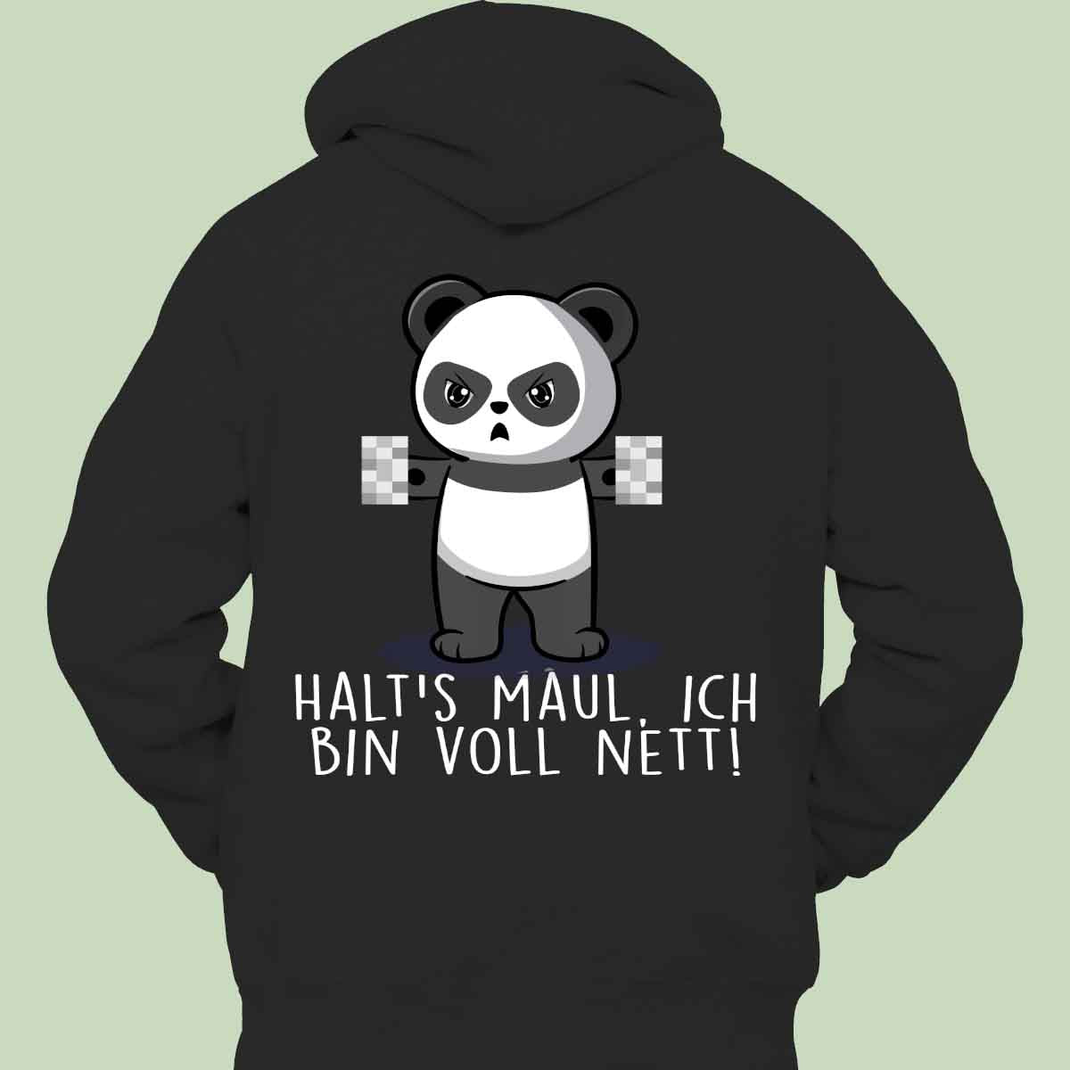 Cute Panda Print Unisex Hoodie Casual Pullover