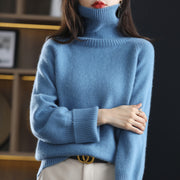 Loose Laid-back Thickened Long-sleeve Wool Knit Sweater