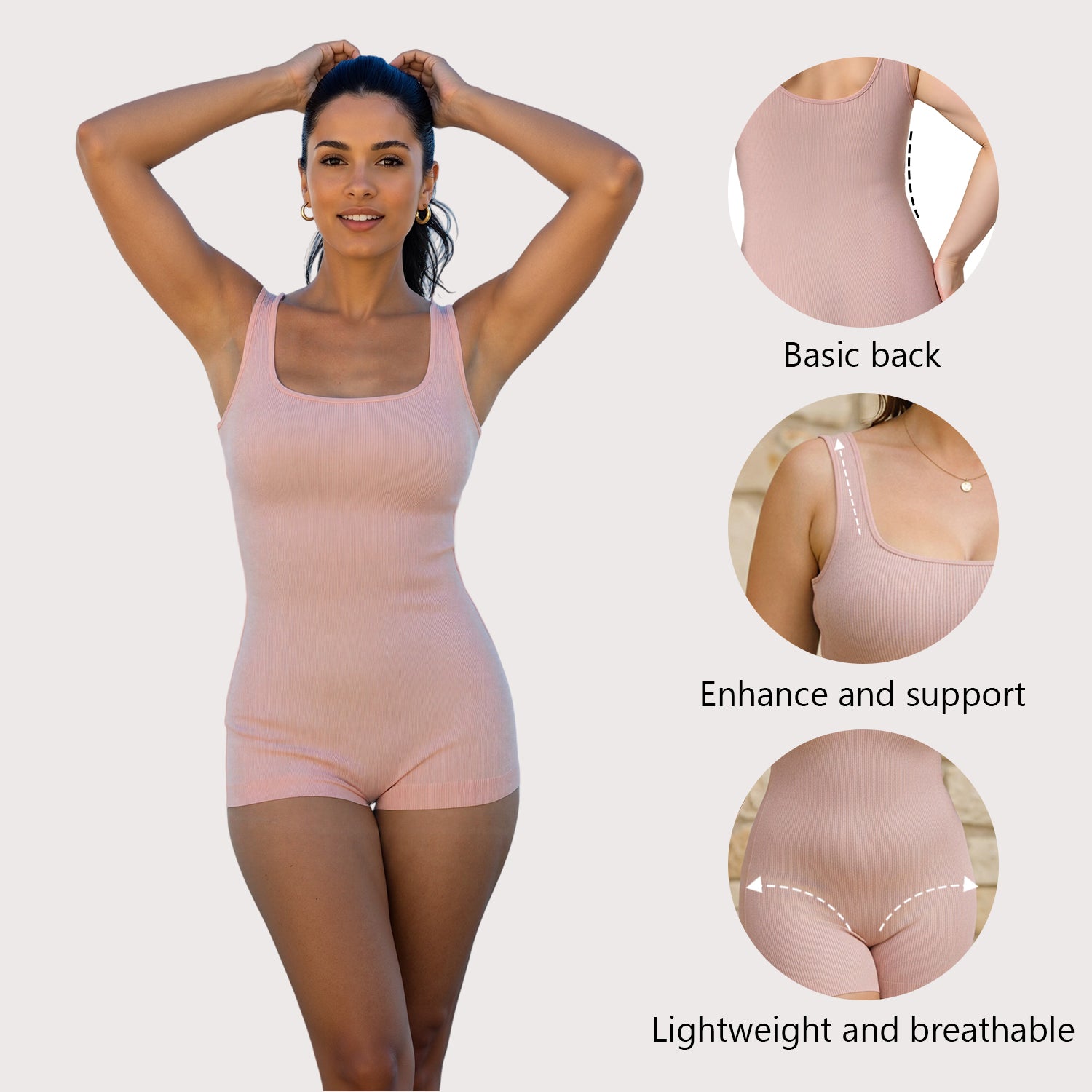 Women's Waist Trainer Tummy Slimmer Body Shaper Bodysuit