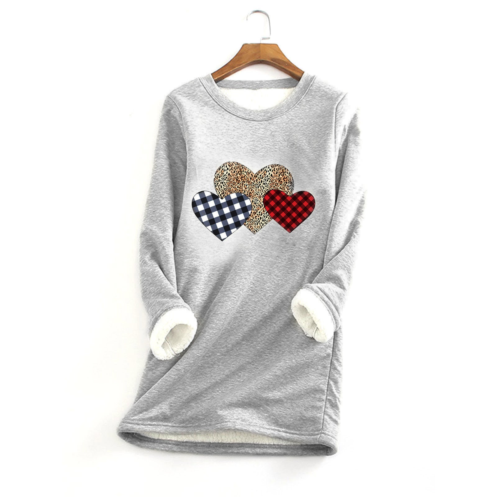 Women's Fleece-Lined Thermal Crewneck Sweater