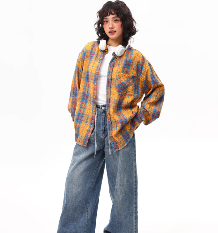 Plaid Shirt For Women Spring And Autumn