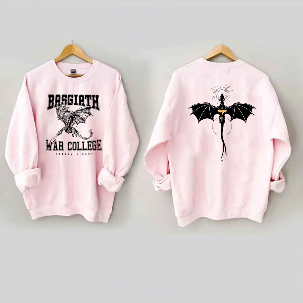 Vintage Fourth Wing Dragon Rider 2-Side Print Sweatshirt
