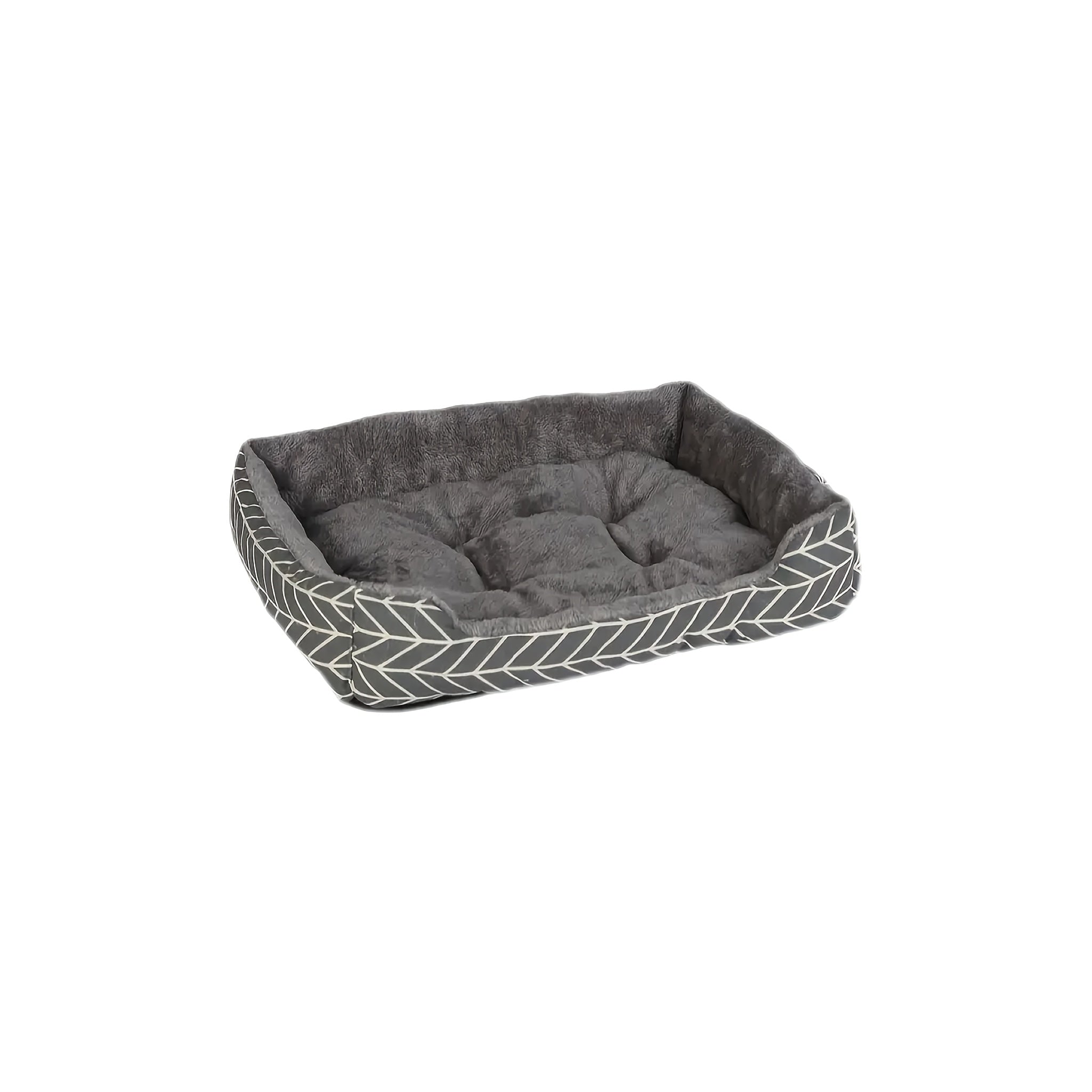 Soft Plush Comfort Pet Bed - Reversible Warm & Cool Sides, 4-Season All-Weather Pet Sofa With Plush Cushioning, Extra Small/Medium Dogs & Cats, Grey Polyester Bed With Polypropylene Fiber Filling,...