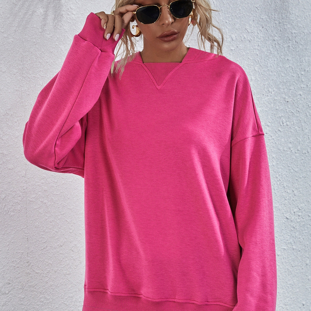Women's Fleece-Lined Casual Hooded Sweatshirt
