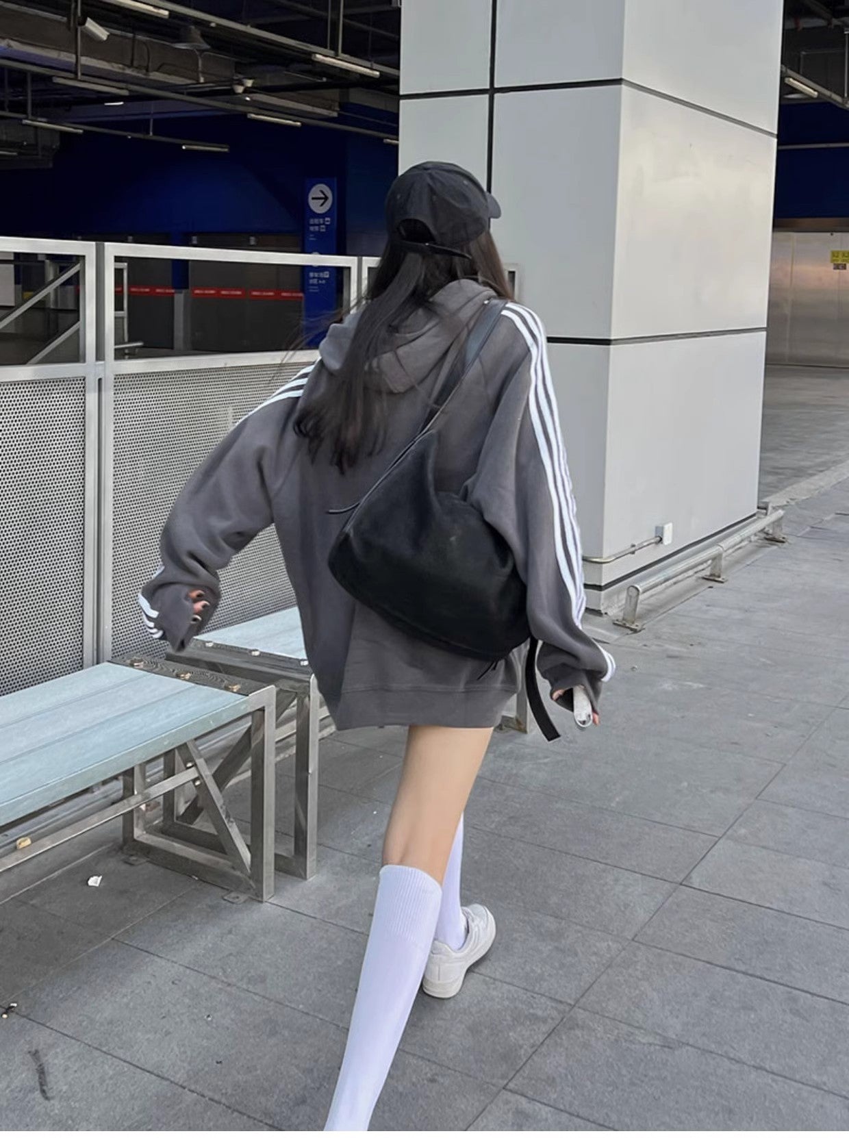 Women's Streetwear Baseball Cardigan Sweater