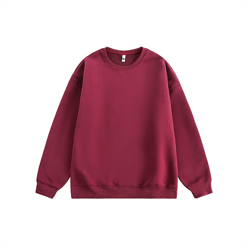 Cozy Loose Long-Sleeve Couple's Pullover Sweatshirt