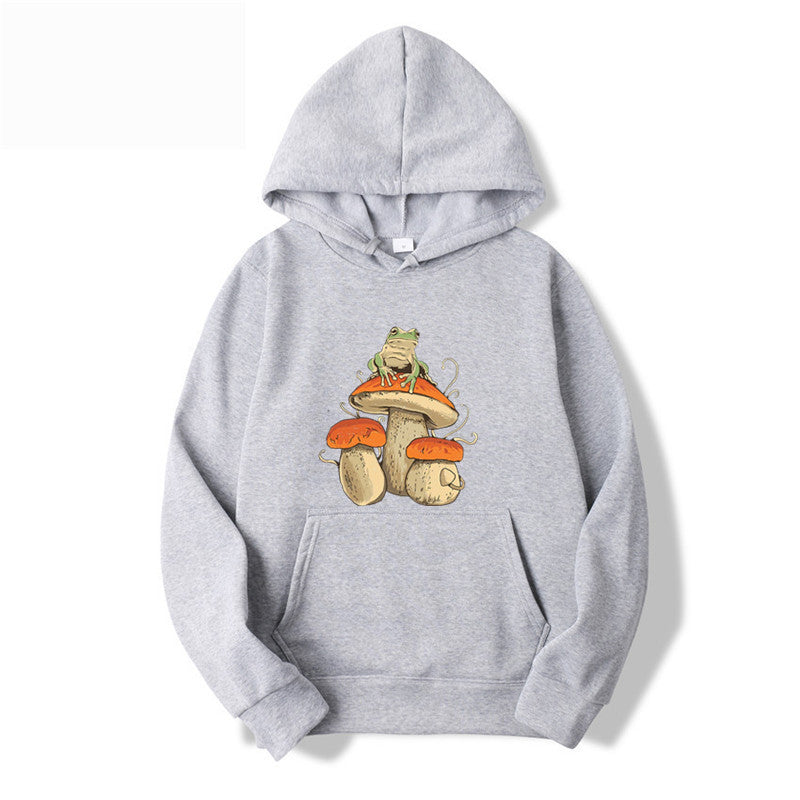 Letter Print Kangaroo Pocket Drawstring Hoodie