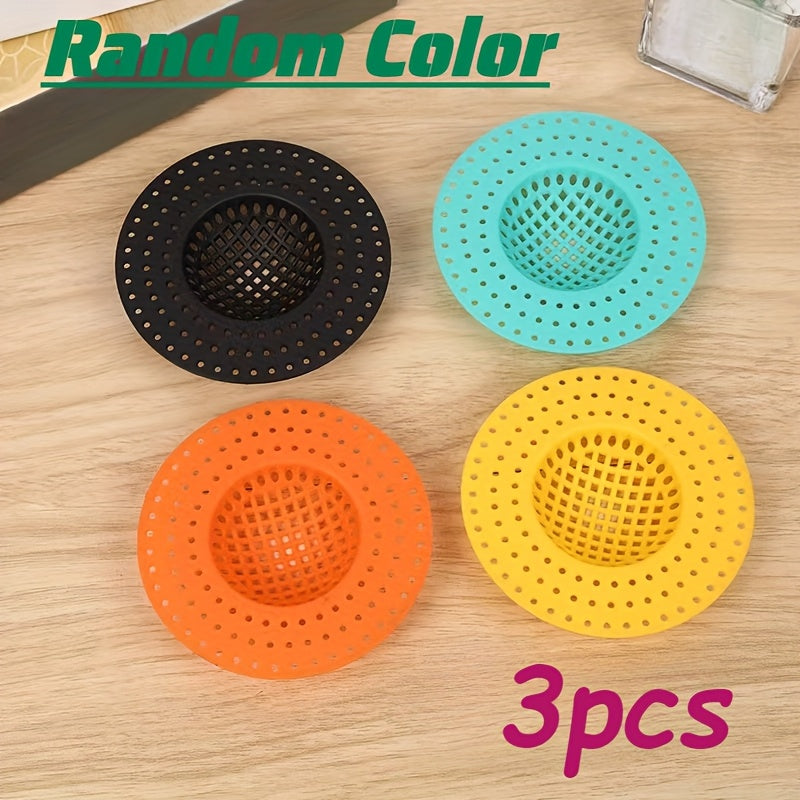 1/3‑Inch Random Color Kitchen and Bathroom Drain Filter – Blockage and Pest Prevention Cover